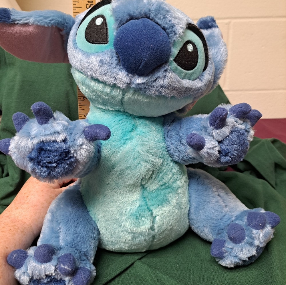 Stitch Plush Disneyland Walt Disney World stands about 12" Tall - Picture 7 of 8